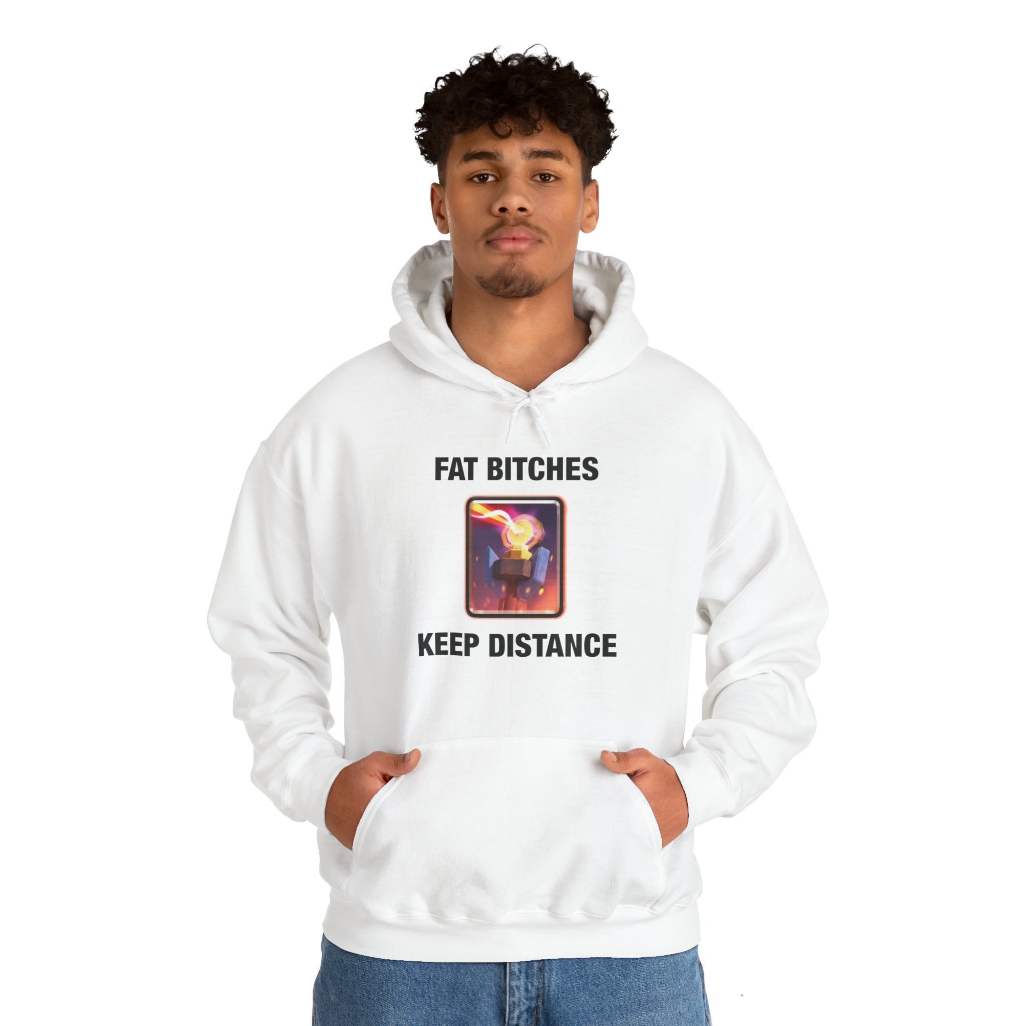 "Fat Bitches, Keep Distance" Hoodie