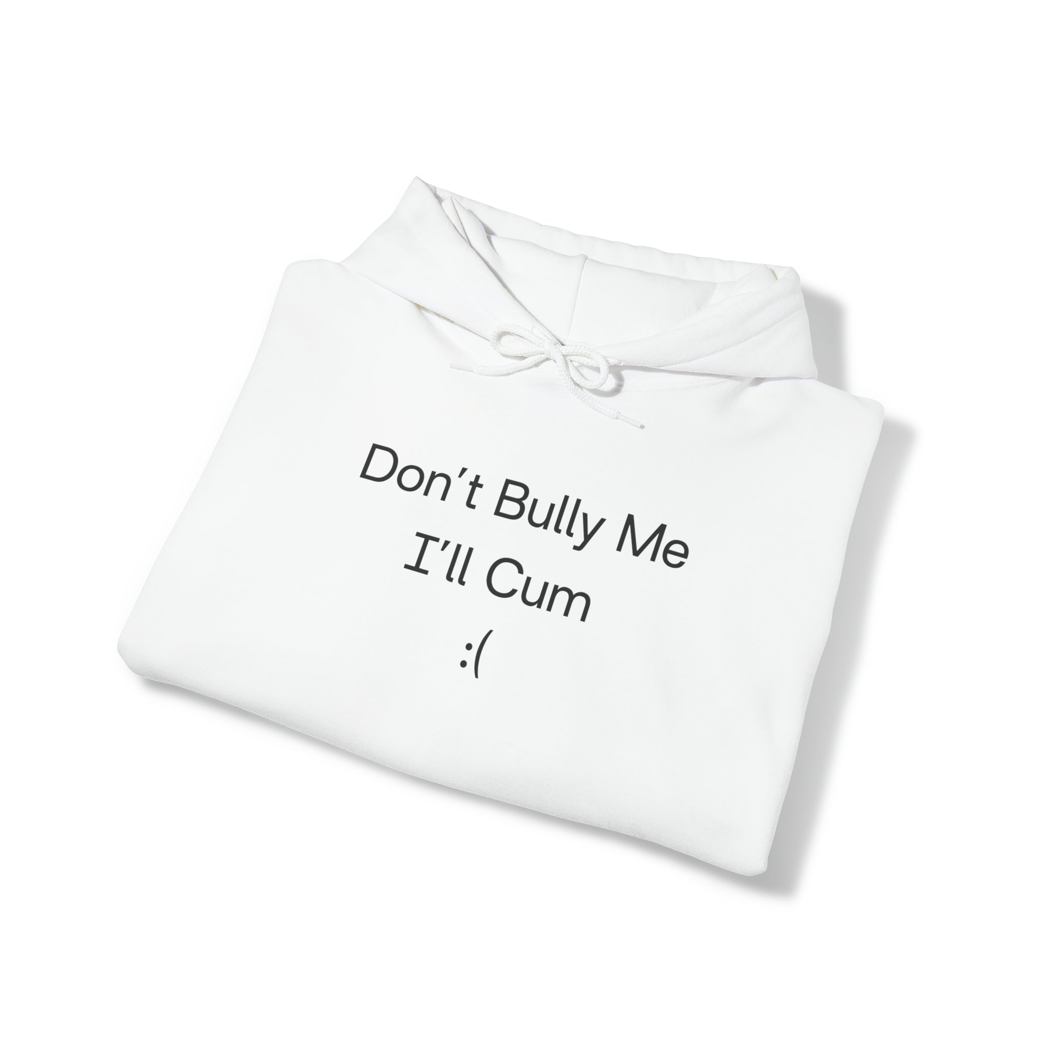 "Don't Bully Me, I'll Cum" Hoodie